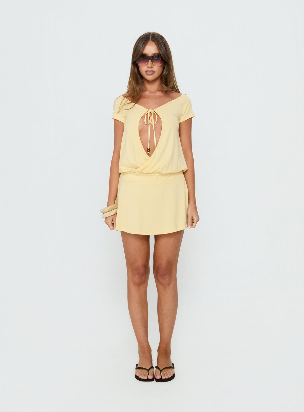 Papino Mini Dress Lemon